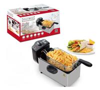 FRIGGITRICE ELETTRICA PROFESSIONALE ACCIAIO INOX 3 LITRI 2000W ROYALTY LINE