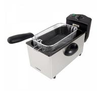 Friggitrice Esperanza FALAFEL 3L 2200W Acciaio Inox Termostato Rimovibile