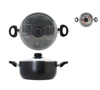 Friggitrice Home antiaderente 'maitre' con coperchio cm 24