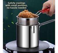 Friggitrice in acciaio inox con filtro olio rapido colino per uso cucina