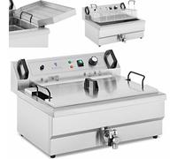 Friggitrice per ciambelle, fish and chips e scolapasta, 3000 W, 16 L, 230 V