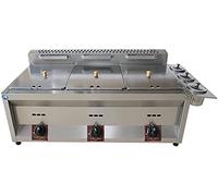 Friggitrice Professionale, friggitrice a Gas di Grande capacità da 20 l/30 l, friggitrice GPL in Acciaio Inossidabile per Uso Domestico e Commerciale, Potenza di Fuoco Regolabile, Facile da Pulire (1