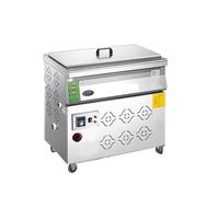 Friggitrice professionale, friggitrice elettrica for tacchino con cestello grande, da banco in acciaio inossidabile spesso for ristoranti e snack bar Riscaldamento Rapido(Gas 50L)
