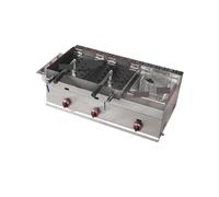 Friggitrice professionale, friggitrice elettrica for tacchino con cestello grande, da banco in acciaio inossidabile spesso for ristoranti e snack bar Sicurezza Facile Da Pulire(B)