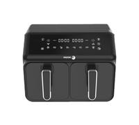 Friggitrice senza olio - FAGOR - Airfryer 2 vasche da 4L - 2200W - 8 programmi - Nero - Nouvo