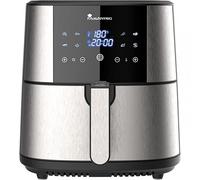 MasterPro Foodies | Friggitrice Senza Olio XXL con Capacità di 6L e 1800W di Potenza | Con Schermo LED Tattile e Cestino Antiaderente | Friggitrice ad Aria | 8 Funzioni Diverse in 1