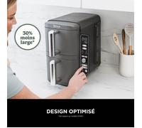 Friggitrice senza olio NINJA Foodi - Double Stack SL400EU - 9,5 L - 2 cassetti cottura indipendenti - 6 modalità di cottura - 2470W