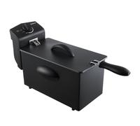 Friggitrice tradizionale Kuken 36947 3L 2000W in acciaio inox nera smontabile