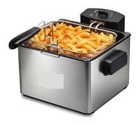 Friggitrici, Friggitrice da 5 litri elettrica commerciale for uso domestico Bastoncini di pasta fritti Spiedini a macchina