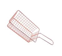 Friggitrici in ferro Contenitore per alimenti Home BBQ Patatine fritte Basket con manico Mesh Friggere Basket Stoviglie Enduring