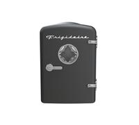 Frigidaire EFMIS171-BLACK Mini frigo personale portatile retrò - ideale per casa, ufficio o camera da letto - Dotato di supporto per lattine di raffreddamento attivo nella parte superiore - Maniglia