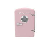 Frigidaire Mini frigorifero portatile retrò a 6 lattine per auto, ufficio, camera da letto, dormitorio o cabina, senza freon, 30 cm P x 18 cm L x 25,7 cm H, rosa
