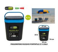 GIO'STYLE Solaris Frigo Passivo Portatile - Made in Italy - 12 L - Blu