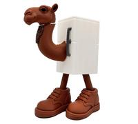 Frigo Camelo - Brianrot Italian Memes - Figura Articolata XL 15 cm - Frigorifero Bianco con Testa di Cammello - Meme Italiani Brain Rot - Bambola Collezionabile Tung Tung Sahur, Capuccino Assasino