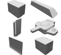 Frigo Coleman Retro 1/10 per Accessorio Cassone Camion RC Crawler 66mm
