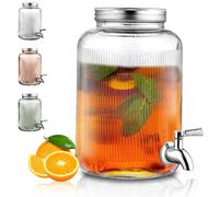 Frigo dispenser bevande in vetro distributore di bevande 4L con rubinetto in