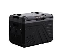 Frigo Macchina Ghiacciaia Portatile Frigorifero Piccolo Portatile 35L/45L Con Maniglia E Luce Coperchio Rimovibile 12V/24V/110V/220V per Campeggio Camper -20~20 ℃(Black,61 * 39.2 * 50.7cm)