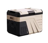 Frigo Macchina Ghiacciaia Portatile Frigorifero Piccolo Portatile 35L/45L Con Maniglia E Luce Coperchio Rimovibile 12V/24V/110V/220V per Campeggio Camper -20~20 ℃(Khaki,61 * 39.2 * 44.2cm)