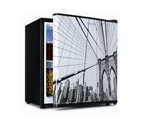 CoolArt 45L - Mini frigo, classe energetica E, vano congelatore da 1,5 L, sportello di design
