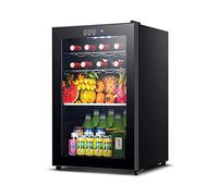 Frigo per vino da 68 litri, compressore, frigorifero per vino rosso, refrigeratore per champagne, piano di lavoro, cantina per vino indipendente, porta in vetro temperato, pannello touch intelligente.