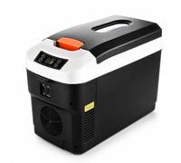 Frigo Portatile 12L 12V/24V, Semiconduttore Freddo Caldo per Camion Casa | 28°C Sotto Ambiente, 65°C Riscaldamento, Controllo Digitale, Antii-vibrazione 45°, Silenzioso per Auto Camion Camper(Black)