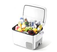 Frigo Portatile 12V, 10L Mini Frigorifero Auto a Compressore -20℃~15℃ | Zone separate congelatore & frigo, display touch; 12V/24V auto & 220V casa, silenzioso a basso consumo energetico