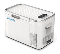 Frigo Portatile 25L a Compressore 12V 24V 230V, Congelatore Auto 60W 10,6kg | 25 L, compressore 60 W, alimentazione 12 V 24 V 230 V, per auto camper campeggio, vano interno 35,2 × 24,8 × 26,3 cm