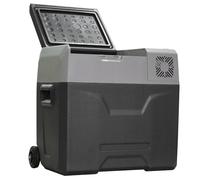 Frigo Portatile per Auto da 50L 58,6x37,8x54,5 cm con Pannello Touch e Ruote