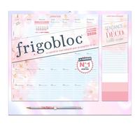 Frigobloc mensuel tendance déco Rose: Avec un crayon
