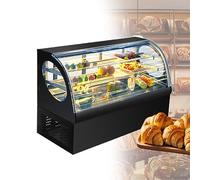 Frigoriferi Dell'esposizione Del Controsoffitto Della Vetrina Del Dolce Che Raffreddano Il Governo Commerciale Del Forno Della Vetrina Con La Luce Del LED Con L'umidificatore ( Color : Black , Size :