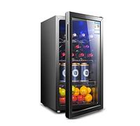 Frigoriferi per vino con compressore da 95 litri Freestanding Funzionamento silenzioso Frigoriferi per vino Cantina Display touch digitale Finitura Sbrinamento automatico Porta in vetro temperato