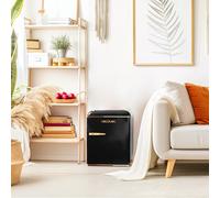 Cecotec Frigorifero Piccolo - Frigorifero Retro Sobremesa 45L Bolero CoolMarket TT Origin 45 Nero E. 55cm di Altezza e 44,7cm di Larghezza, Classe Energetica E, Icebox e Maniglia Cromata, Nero