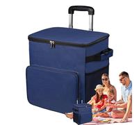 Frigoriferi rotanti su ruote - Borsa termica leggera da trasporto | Carrello con maniglia e borsa termica impermeabile da 35 l per viaggi, pic-nic, corse, esterni, terrazza e spiaggia