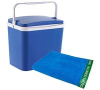 Frigorifero 24 litri + Telo mare 90 x 160 cm 380 gsm velour 100% cotone blu