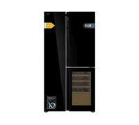 FRIGORIFERO AMERICANO CECOTEC 01957, Capacità netta totale 548 l, Rumorosità: 38 dB(A), Dimensioni: L 911 mm A 1830 mm P 706 mm, Nero
