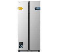 Cecotec Frigorifero Americano Bolero CoolMarket SBS 436 SBI Inox E. 436L, Total No Frost, Compressore Inverter Plus, Fast Cooling, Fast Freezing, Modo Smart, Fresh Zone Plus, Multi AirFlow, Classe E