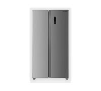 FRIGORIFERO AMERICANO CROMBERG HRH2P55NSX, No Frost, 2 Porte, Dimensioni: L 91 cm A 177 cm P 59 cm, Argento, Classe E