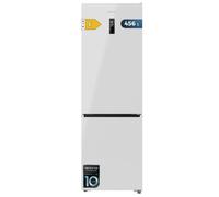 Cecotec Frigorifero Combinato 456L No Frost Bolero CoolMarket Combi 456 White E. Altezza 201cmx59,5cm Larghezza, MAX INSIDE con VIP Tech, Compressore Inverter Plus, Basso Consumo, in Vetro, Bianco
