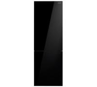 Frigorifero combinato Sharp SJNBA31IEBGD 230 lt No Frost con estetica glass nero