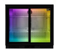 Frigorifero commerciale scorrevole doppia porta Chiller Birra Vino Luce LED