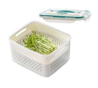 Frigorifero Contenitore di stoccaggio alimentare - 21,5 x 17 x 12,5 cm di verdure - Scatola di drenaggio di qualità alimentare diviso per pasti per la preparazione del pranzo ristorante Il Restau