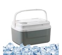 Frigorifero da campeggio | Dispositivo di raffreddamento per auto portatile 8L per escursioni ed esterni, refrigeratore impermeabile di grande capacità, con manico - refrigeratore portatile per viaggi