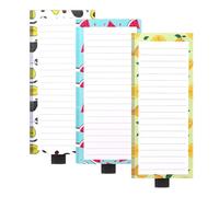 Frigorifero da cucina, blocco note con stampa di frutta, cuscino magnetico per appunti sul frigorifero, per liste della spesa, lista degli alimenti