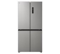 LG GMM41MSBEM Frigorifero 4 porte Slim, Classe E, 474L, Total No Frost con Multi Air Flow, Cassetto Zero Gradi Convertibile Fresh Switch, Ripiani in vetro temperato, Illuminazione LED, Silver
