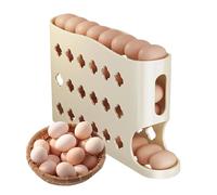 Frigorifero Egg Rack - 12,6 x 7 pollici Auto Rolling Easy Access Space Saving Ampia Capacity | Frigorifero Eggs Roll Down Organizer | For Home Dorm Office Apartment Kitchen Dining Room