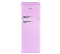 Frigorifero frigo Akai 280 Litri rosa Classe F con congelatore freezer