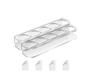Frigorifero Holder, Wall Racks, Space Saver Easy Install 5 slot Sturdy Support Compact Design Multifunctional Use, Bottle Shelf for Kitchen, 5,91 x 1,38 x 0,98 pollici