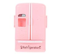 Frigorifero Mini Giocattolo Rosa in Plastica per Casa Bambole | Finitura Liscia, Decorativo per Mini House, per Ragazzo Ragazza, Stimola Curiosità e Immaginazione