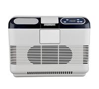 Frigorifero per auto, compressore, portatile, piccolo, frigorifero per auto, 12 V/24 V/220 V, mini frigorifero elettrico per guida, viaggio, pesca, uso esterno e domestico (dimensioni: 15 l)