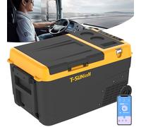 Frigorifero per auto da 12 V, refrigeratore elettrico da 28 quarti, frigorifero portatile con ruote, frigorifero per compressore congelatore: 35 °F ~46 °F 12/24 V CC 100 ~ 240 V CA Supporto